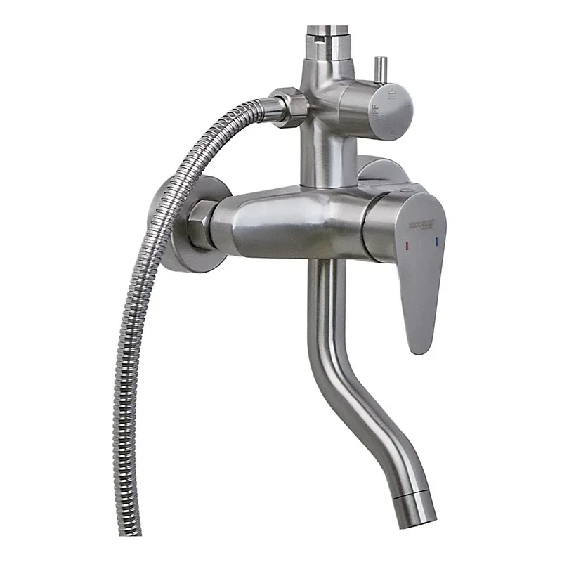 Душова колона із змішувачем Mixxus NEO-009-J (нерж. сталь) (MI6182)