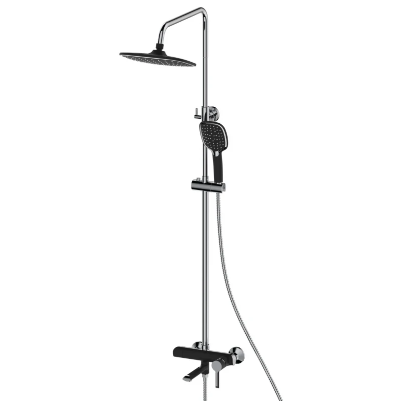Душова колона зі змішувачем Mixxus Premium Edem 009-J (Black) (MI6207)