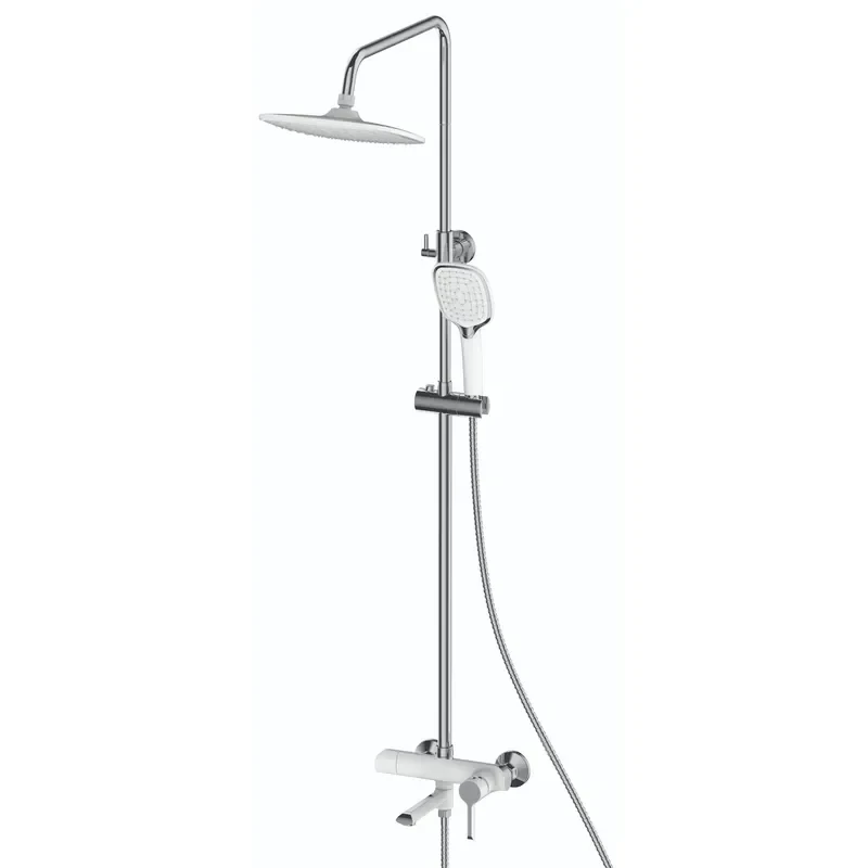 Душевая колонна Mixxus Premium EDEM 009-J (WHITE) со смесителем (MI6208)
