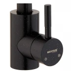 Смеситель для кухни Mixxus SUS-011 Stone Black из нержавеющей стали, высокий поворотный излив (MI6209)