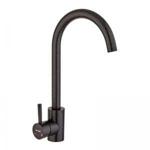 Смеситель для кухни Mixxus SUS-011 Stone Black из нержавеющей стали, высокий поворотный излив (MI6209) Смеситель для кухни Mixxus SUS-011 Stone Black из нержавеющей стали, высокий поворотный излив (MI6209)