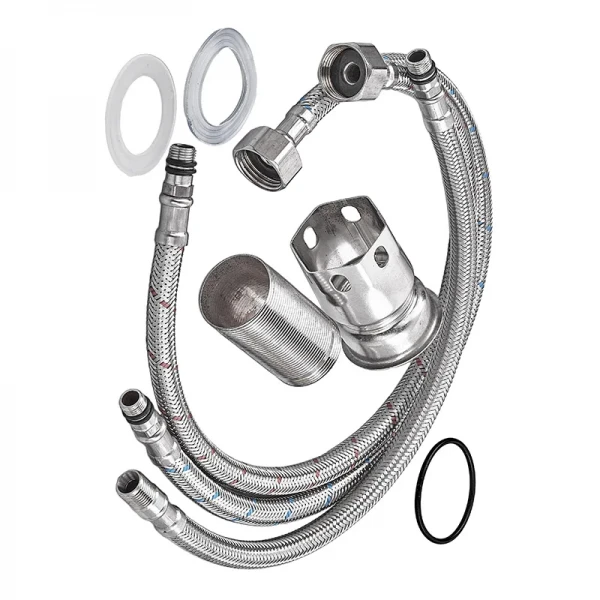 Смеситель для кухни Mixxus SUS-021 REFL.BLACK с сил. изливом с нерж.ст.SUS304 с вых. для пит. воды (MI6213)