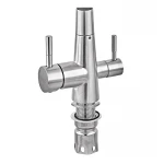 Смеситель для кухни Mixxus SUS-021 REFL.BLACK с сил. изливом с нерж.ст.SUS304 с вых. для пит. воды (MI6213)