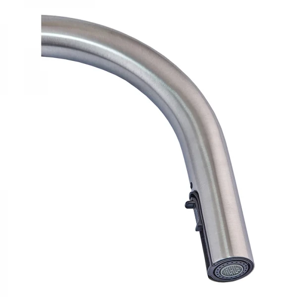 Смеситель для кухни с выдвижной лейкой (скрытой) Mixxus LUX-014 Hidden (нерж. сталь) (MI6231)