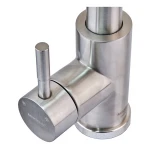 Смеситель для кухни с выдвижной лейкой (скрытой) Mixxus LUX-014 Hidden (нерж. сталь) (MI6231)