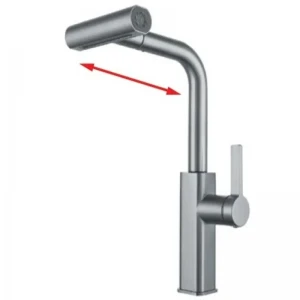 Смеситель для кухни Mixxus MOZ-014 с выдвижной лейкой (4 режима) с нерж. стали (MI6339) Смеситель для кухни Mixxus MOZ-014 с выдвижной лейкой (4 режима) с нерж. стали (MI6339)