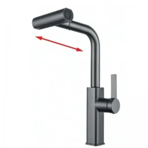 Смеситель для кухни Mixxus MOZ-014 Graphite с выдвижной лейкой (4 реж.) из нерж.ст. (MI6340) Смеситель для кухни Mixxus MOZ-014 Graphite с выдвижной лейкой (4 реж.) из нерж.ст. (MI6340)