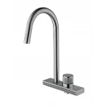 Смеситель для кухни Mixxus FOL-011 с функцией "водопад" из нерж. стали (MI6345)