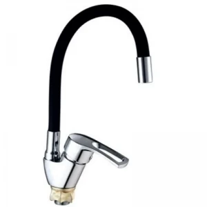 Смеситель для кухни Mixxus YUB4-181 Reflector Black черный / хром с гибким силиконовым изливом (MI6481) Смеситель для кухни Mixxus YUB4-181 Reflector Black черный / хром с гибким силиконовым изливом (MI6481)