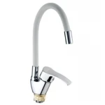 Смеситель для кухни Mixxus YUB4-279 Reflector White с белым силиконовым изливом (MI6486)
