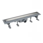 Душевой трап Mixxus DRAIN-06-40 с пластиковой основой и накладкой из нерж. стали SUS304 70x400мм (MI6521)