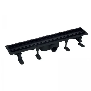 Душевой трап Mixxus DRAIN-06-60 BLACK с пластиковой основой и накладкой из нерж.стали SUS304 70x600мм (MI6529)