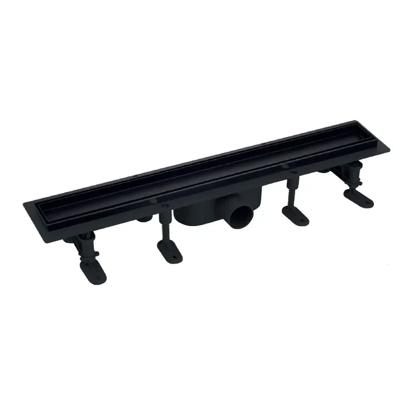 Душевой трап Mixxus DRAIN-06-60 BLACK с пластиковой основой и накладкой из нерж.стали SUS304 70x600мм (MI6529)