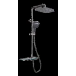 Душова колона з термостатичним змішувачем Mixxus Premium SPACE-009-J Graphite, 3 режими (MI6542)