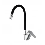 Смеситель для кухни Mixxus NEO-011 REFL.Black с силиконовым изливом (MI6558)
