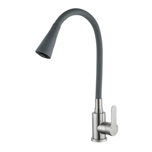 Смеситель для кухни MIXXUS DAX-011 REFL.Gray из нержавеющей стали серый с гибким 2-режимным силиконовым изливом (MI6560) Смеситель для кухни MIXXUS DAX-011 REFL.Gray из нержавеющей стали серый с гибким 2-режимным силиконовым изливом (MI6560)