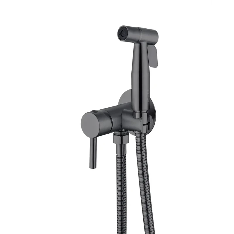 Смеситель для гигиенического душа Mixxus SUS-333 Graphite (с лейкой) из нерж.стали SUS304 (MI6565)