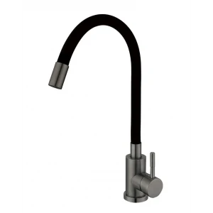 Смеситель для кухни Mixxus SEO-011 Graphite Refl.Black с силиконовым изливом (MI6566) Смеситель для кухни Mixxus SEO-011 Graphite Refl.Black с силиконовым изливом (MI6566)