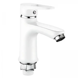 Смеситель для умывальника Mixxus Elba 001 (NUT) WHITE (без подвода) (MI6584) Смеситель для умывальника Mixxus Elba 001 (NUT) WHITE (без подвода) (MI6584)