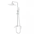 Душевая колонна Mixxus Premium WALTER 009-J WHITE-CHROME со смесителем (MI6622)