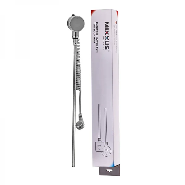 ТЭН электрический Mixxus TEH-0106 CHROME для полотенцесушителей 600W (цвет хром) (MI6629)