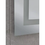 Зеркало Mixxus HARD MR06-50x80-CASE с Led Touch, Anti-fog, димером, регулятором яркости, часами (MI6657)