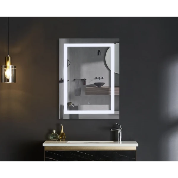 Дзеркало Mixxus TALL MR08-80x60-REVERSE з LED Touch, Anti-fog, димером, регулюванням яскравості (MI6659)