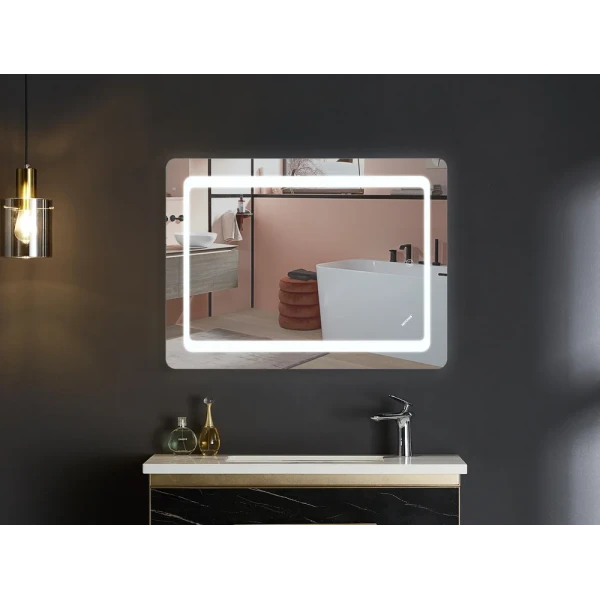 Дзеркало Mixxus TWEE MR09-80x60-REVERSE з LED Touch, Anti-fog, димером, регулюванням яскравості (MI6660)