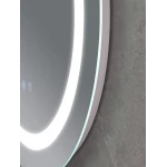 Дзеркало Mixxus PLAIN MC02-60-CASE з LED Touch, Anti-fog, димером, рег. яскравості, годинником (MI6661)