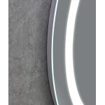 Дзеркало Mixxus PLAIN MC02-60-CASE з LED Touch, Anti-fog, димером, рег. яскравості, годинником (MI6661)