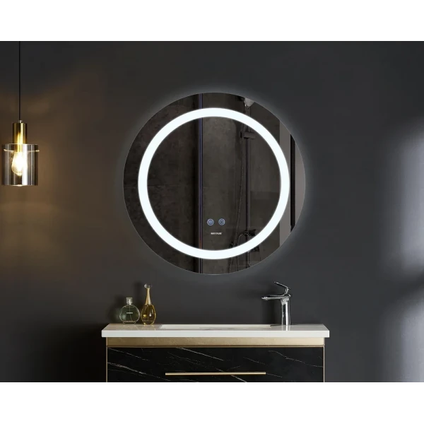 Дзеркало Mixxus PLAIN MC03-60 з LED Touch, Anti-fog, димером, регулюванням яскравості (MI6662)