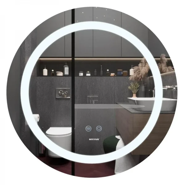 Дзеркало Mixxus PLAIN MC03-60 з LED Touch, Anti-fog, димером, регулюванням яскравості (MI6662)