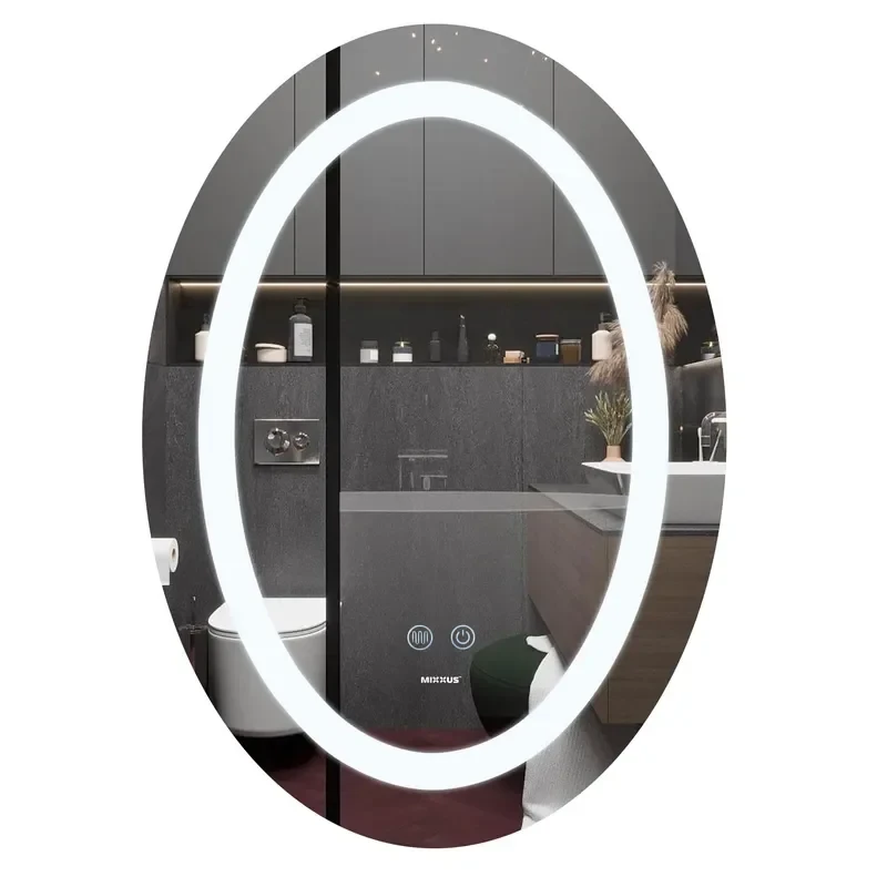 Дзеркало Mixxus PLAIN MV03-50x70 з LED Touch, Anti-fog, димером, рег. яскравості (MI6664)