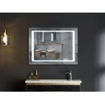 Дзеркало Mixxus STYLE MR13-80x60-REVERSE з LED Touch, Anti-fog, димером, регулюванням яскравості (MI6666)