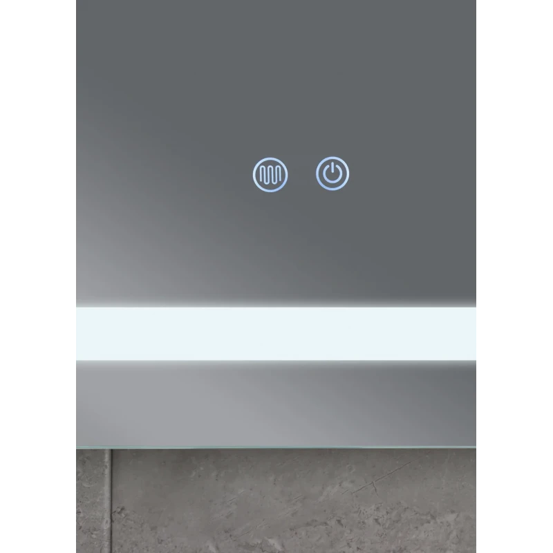 Дзеркало Mixxus STYLE MR13-80x60-REVERSE з LED Touch, Anti-fog, димером, регулюванням яскравості (MI6666)