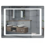 Зеркало Mixxus STYLE MR13-90x70-Reverse с Led Touch, Anti-fog, димером, регулятором яркости (MI6667)