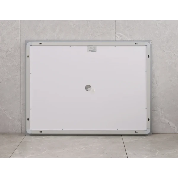 Зеркало Mixxus WARM MR02-70x50-CASE с Led Touch, Anti-fog, димером, регулятором яркости, часами (MI6669)