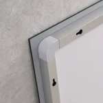 Зеркало Mixxus WARM MR02-80x60-CASE с Led Touch, Anti-fog, димером, регулятором яркости, часами (MI6671)