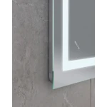 Зеркало Mixxus WARM MR02-80x60-CASE с Led Touch, Anti-fog, димером, регулятором яркости, часами (MI6671)