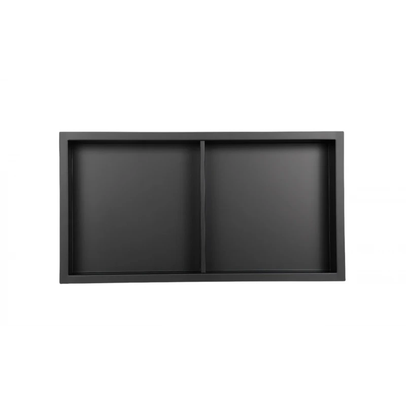 Полиця-ніша для ванної кімнати Mixxus Premium NICHE-0103 BLACK із нержавіючої сталі SUS304 (MI6682)
