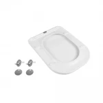 Сидіння-кришка для унітазу Mixxus SEAT COVER QUADRO-2003 з мікроліфтом 430х338х35mm (MI6689)