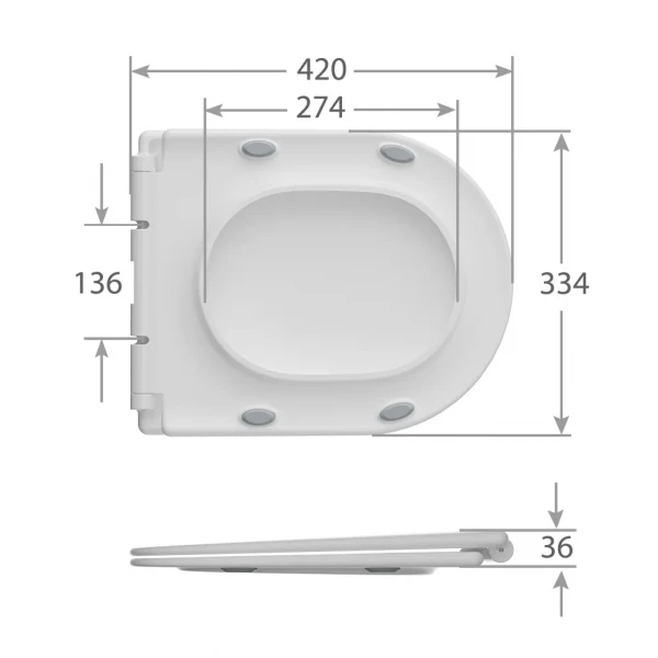 Унитаз-компакт Mixxus BEVEL-0407-T1 630х350х795mm, система смыва TORNADO 1.0 (MI6690)