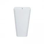 Раковина моноблок Mixxus STYLE-1101 с отверстием под смеситель и переливом 440х380х830mm (MI6696)