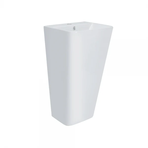 Раковина моноблок Mixxus STYLE-1101 с отверстием под смеситель и переливом 440х380х830mm (MI6696)