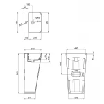 Раковина моноблок Mixxus STYLE-1101 с отверстием под смеситель и переливом 440х380х830mm (MI6696)