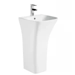 Раковина моноблок Mixxus BEVEL-1101 с отверстием под смеситель и переливом 450х435х835mm (MI6697)