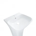 Раковина моноблок Mixxus BEVEL-1101 с отверстием под смеситель и переливом 450х435х835mm (MI6697)