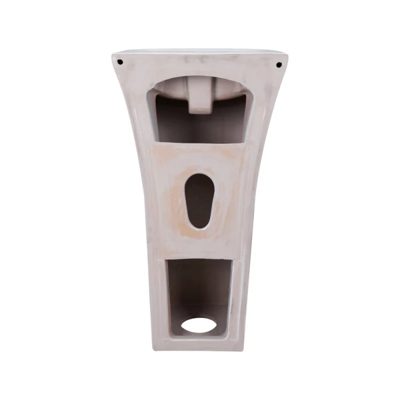 Раковина моноблок Mixxus BEVEL-1101 з отвором під змішувач та переливом 450х435х835mm (MI6697)