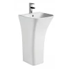 Раковина моноблок Mixxus BEVEL-1101 з отвором під змішувач та переливом 450х435х835mm (MI6697)