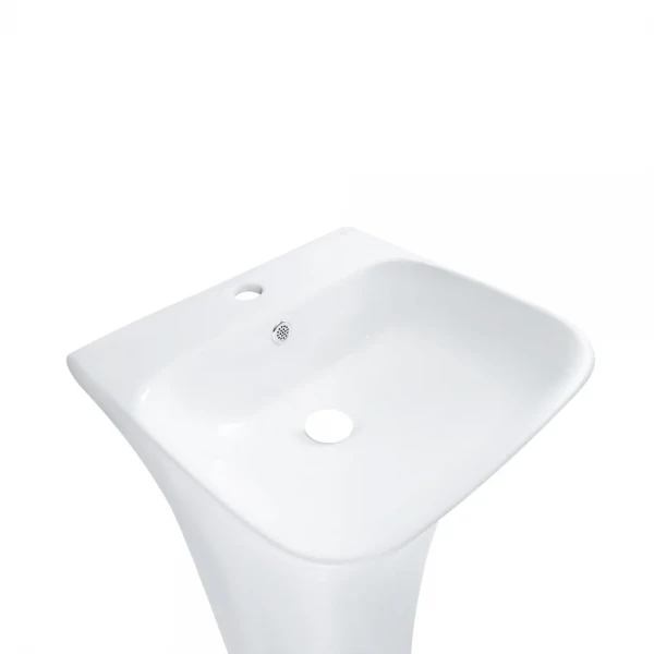 Раковина моноблок Mixxus BEVEL-1101 с отверстием под смеситель и переливом 450х435х835mm (MI6697)